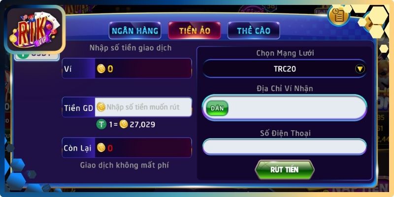 Rút Tiền RikVip Nhanh Chóng An Toàn Cho Người Chơi Mới 2 Tiến trình chi tiết các phương thức hoàn vốn phổ biến